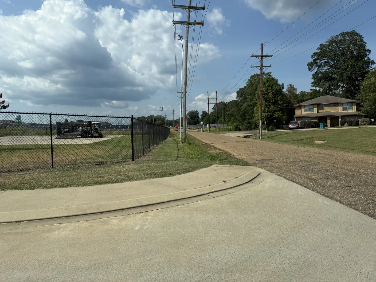 Grounds, sidewalk and surrounding buildings